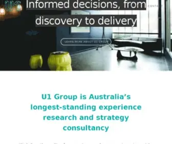 U1Group.com(Experience Research Consultancy) Screenshot