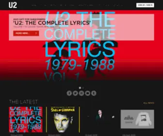 U2.com(U2 > Home) Screenshot