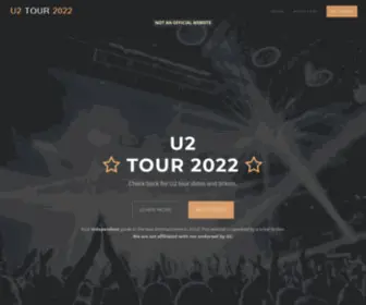 U2Tour2022.com(U2 TourSee Tour Dates & Get Tickets) Screenshot