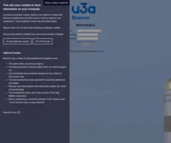 U3Abeacon.org.uk(U3A Administration) Screenshot