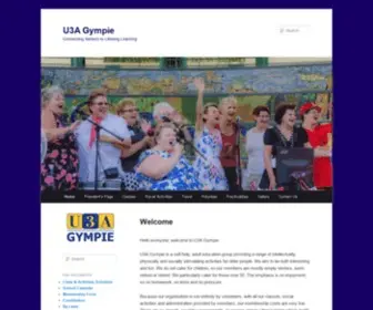 U3Agympie.com(U3A Gympie) Screenshot