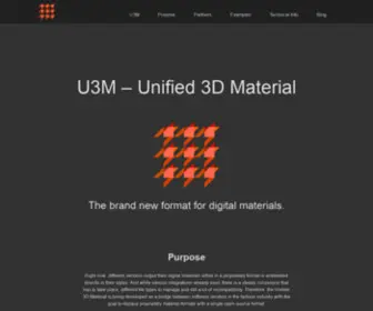 U3M.info(Unified 3D Material) Screenshot