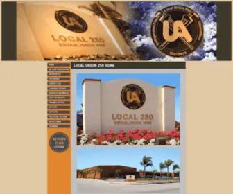 UA250.org(UA Local Union 250) Screenshot