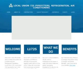 UA725.org(Local Union 725) Screenshot