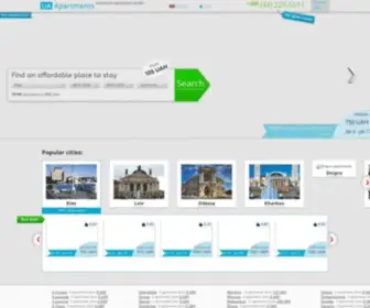 Uaapartments.com(Kiev Apartments) Screenshot