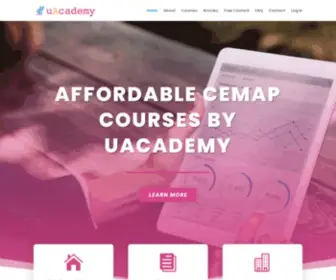 Uacademy.co.uk(At uAcademy you get Online CeMAP®) Screenshot
