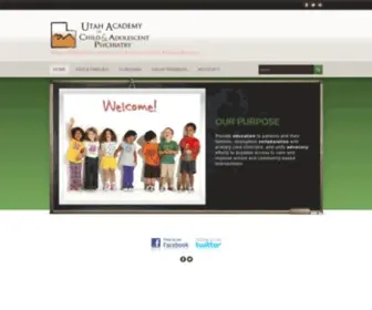 Uacap.org(Utah Academy of Child & Adolescent Psychiatry) Screenshot
