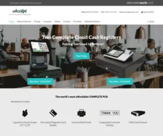 Uaccept.com(UAccept Cloud Connected Point of Sale System) Screenshot