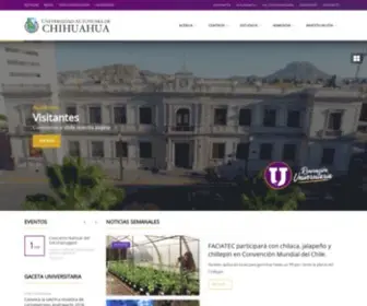 Uach.mx(Portal principal de la Universidad Autónoma de Chihuahua (México)) Screenshot