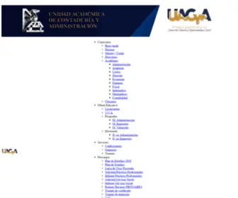 Uacya-Uaz.org(Unidad Academica de Contaduría y Administración) Screenshot