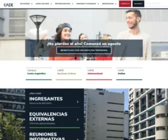 Uade.edu.ar(Universidad Argentina de la Empresa) Screenshot