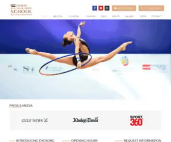 Uae-GYmnastics.com(UAE Gymnastics) Screenshot