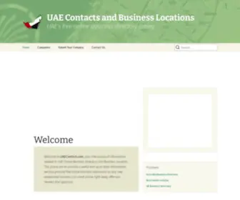 Uaecontact.com(UAE Business Contacts and Location Information Directory) Screenshot