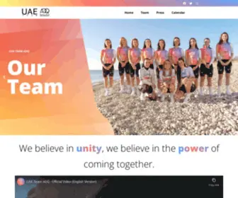 UaeadqTeam.com(UAE Team ADQ) Screenshot