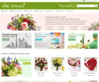 Uaeflowers.com(Send flowers to your loved ones in the UAE with express delivery. Sending flowers to Dubai) Screenshot