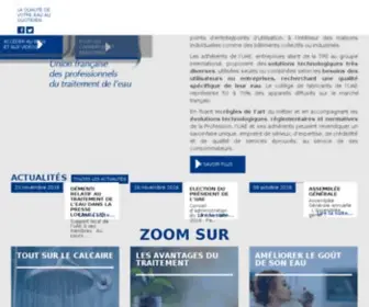 Uae.fr(L'Union française des professionnels du traitement de l'eau (UAE)) Screenshot