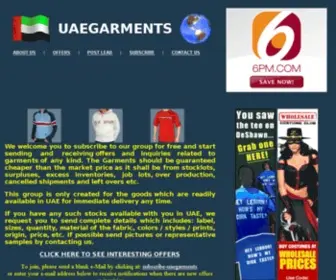 Uaegarments.net(Garments and Apparel Business in Dubai UAE) Screenshot