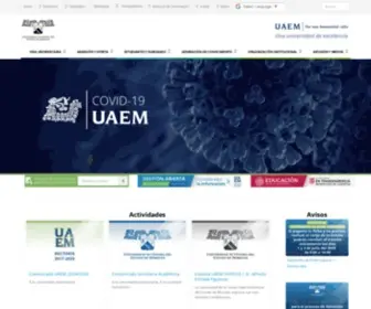 Uaem.mx(Universidad Autónoma del Estado de Morelos) Screenshot