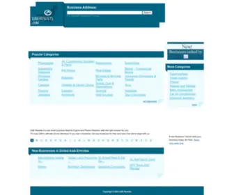 Uaeresults.com(United Arab Emirates Pages) Screenshot