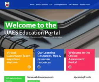 Uaes.education(UAES Education Portal) Screenshot