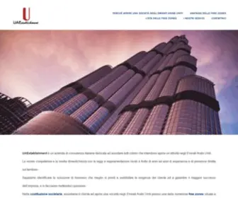 Uaestablishment.com(Aprire un'attività negli Emirati Arabi Uniti) Screenshot