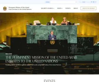 Uaeun.org(Permanent Mission of the United Arab Emirates to the United Nations) Screenshot