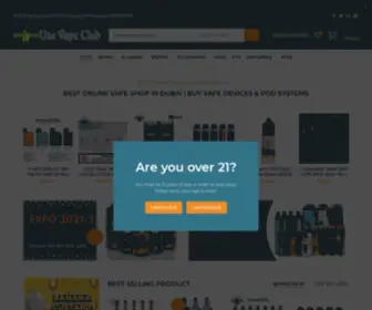 Uaevapeclub.net(Best Online Vape Shop In Dubai) Screenshot