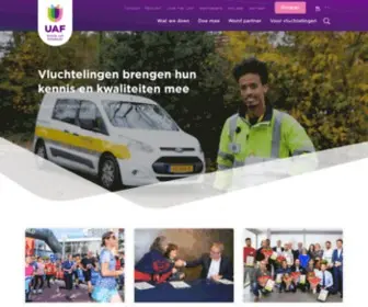 Uaf.nl(Stichting voor Vluchteling) Screenshot