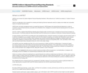 Uafrs.org(Uniform Adjusted Financial Reporting Standards) Screenshot