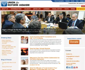 Uahc.org(The Union for Reform Judaism) Screenshot