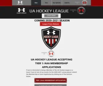 Uahockeyleague.com(Uahlmembership) Screenshot
