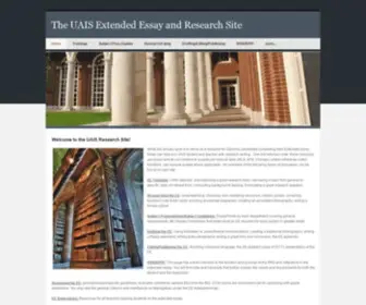 Uaisresearch.com(The UAIS Extended Essay and Research Site) Screenshot