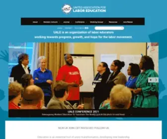 Uale.org(UALE is an organization of labor educators working towards progress) Screenshot