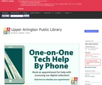 Ualibrary.org(Upper Arlington Public Library) Screenshot