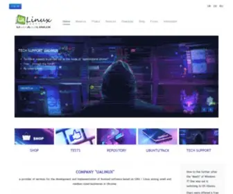 Ualinux.com(UALinux / Technology of the future) Screenshot