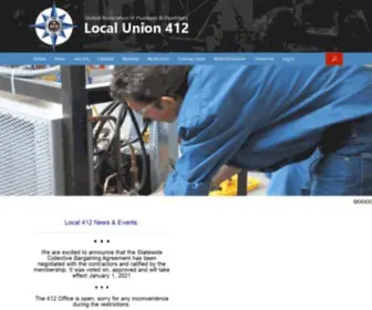 Ualocal412.org(U.A) Screenshot