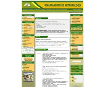 Uam-Antropologia.info(UAM-I Departamento de Antropología, México) Screenshot