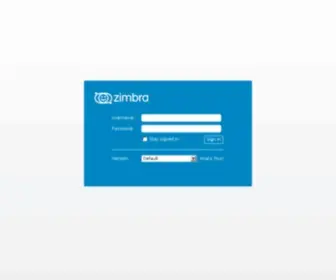 Uamail.lk(Zimbra Collaboration Suite Log In) Screenshot