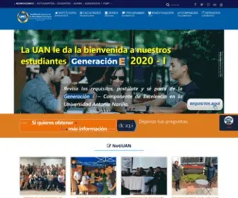 Uan.edu.co(Universidad Antonio Nariño) Screenshot