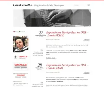 Uanscarvalho.com.br(Blog for Oracle SOA Developers) Screenshot