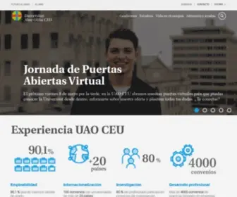 Uaoceu.es(La Universitat Abat Oliba CEU ofrece formación especializada) Screenshot