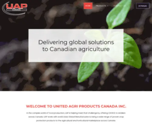 Uap.ca(Canada's Crop Protection & Crop Production Connection) Screenshot