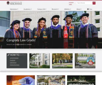 Uark.edu(University of Arkansas) Screenshot