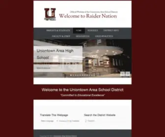 Uasdraiders.org(Uniontown Area School District Uniontown Area School DistrictUniontown Area School District) Screenshot