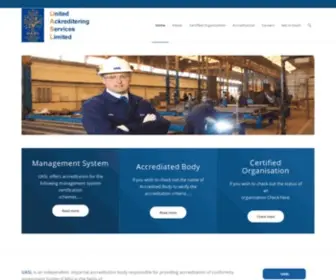 Uasl.uk.com(United Ackreditering Services Limited) Screenshot