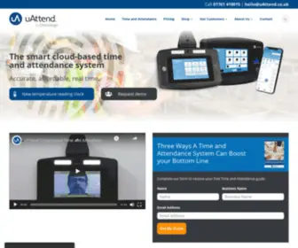 Uattend.co.uk(UK employee time & attendance software system) Screenshot