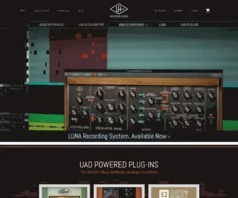 Uaudio.com(Universal Audio) Screenshot