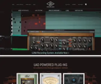 Uaudio.de(Universal Audio) Screenshot