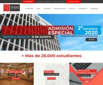 Uautonoma.cl(Universidad Autónoma de Chile) Screenshot
