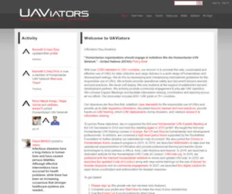 Uaviators.org(Humanitarian UAV Network) Screenshot